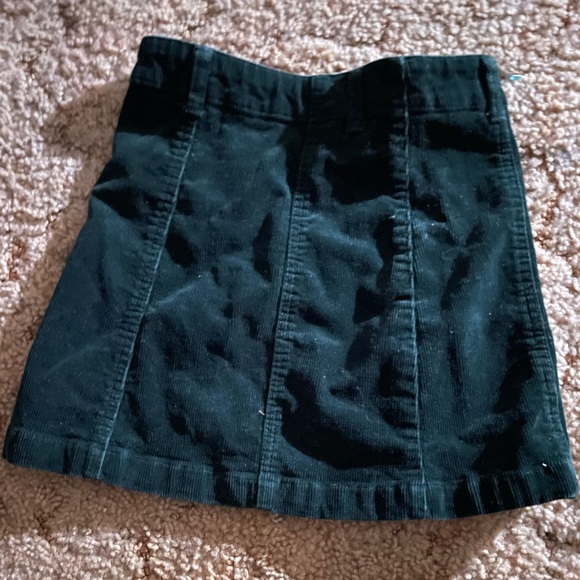 Forever 21 Green Corduroy Button Front Skirt - Picture 3 of 6